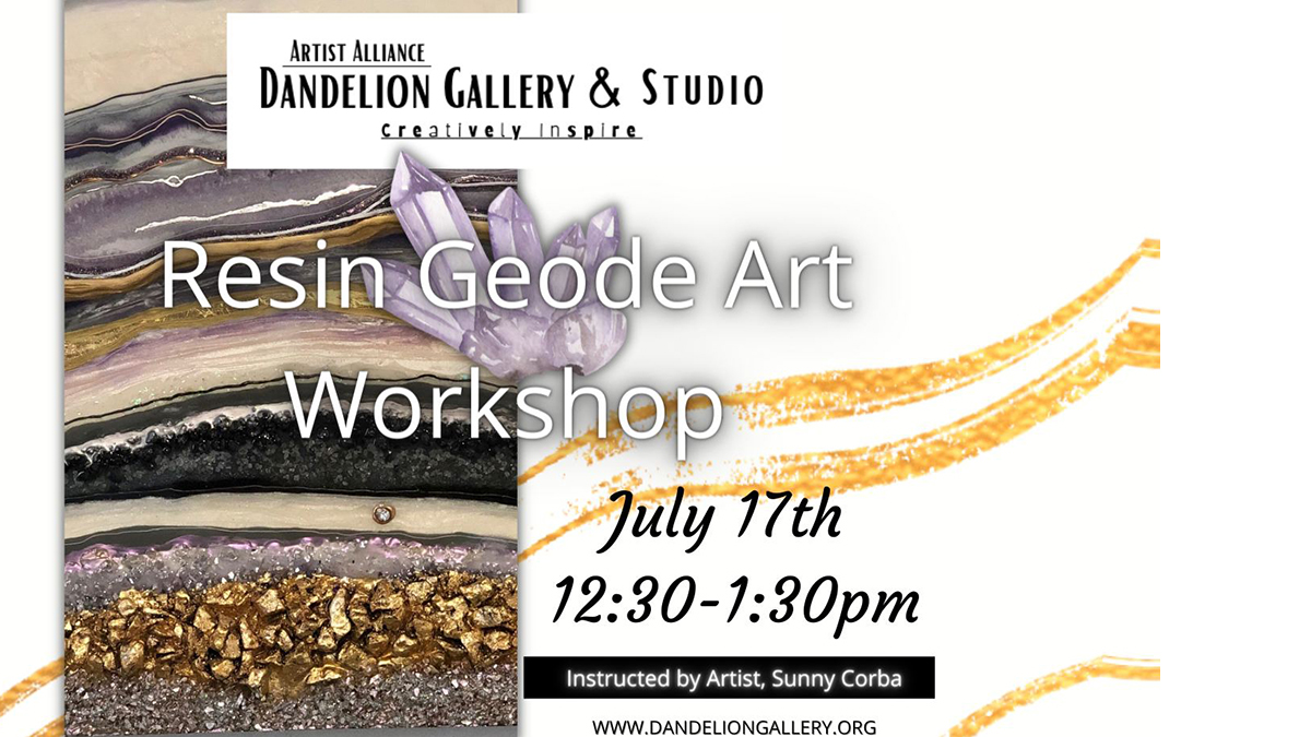 Resin Geode Art Workshop at Dandelion Art Gallery